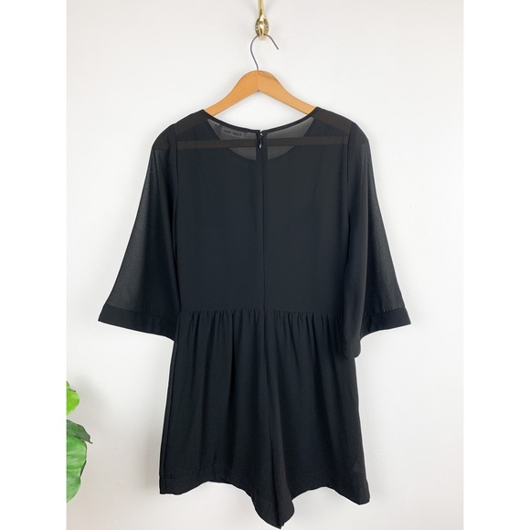 Revolve Line + Dot Celeste Black Sheer Romper Sz S - Picture 4 of 12